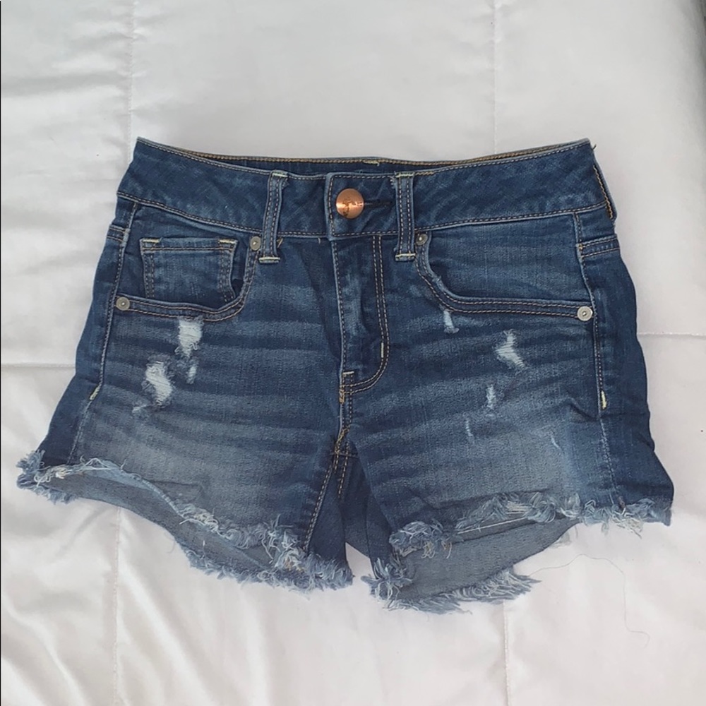 American Eagle Super Stretch Ripped Shorts